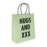Cadeautasje hugs and xxx - 21x8 cm 