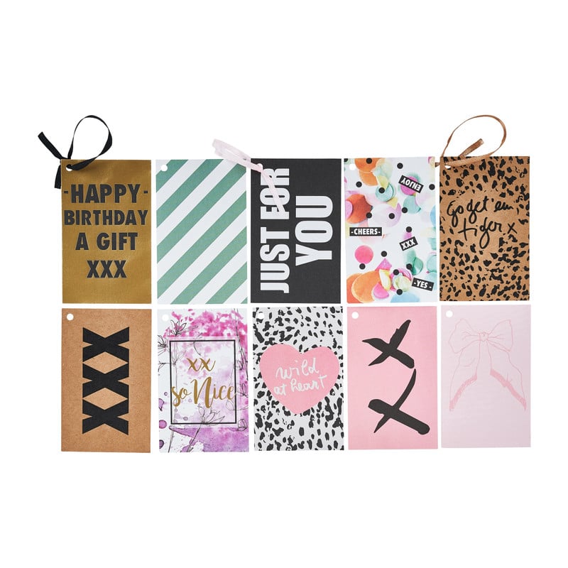 Cadeaukaartjes - diverse prints- set van 10