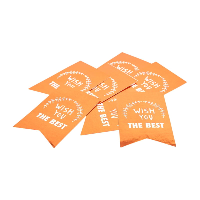 Cadeaustickers wish - 5.5x8.5 cm - set van 10 