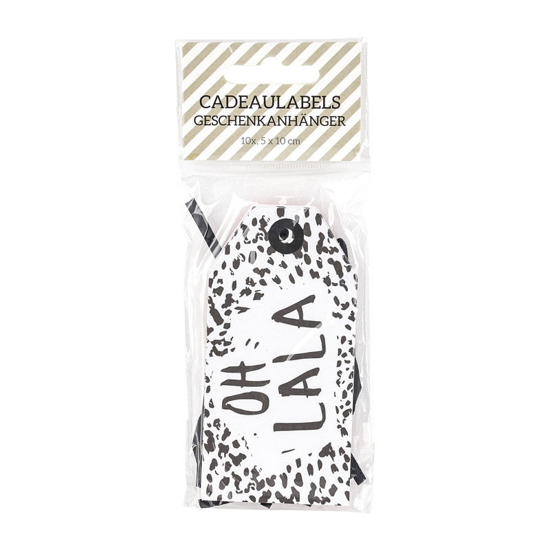 Cadeaulabels tekst - set van 10 