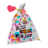 Cadeautasjes confetti - 12x15 cm - set van 6