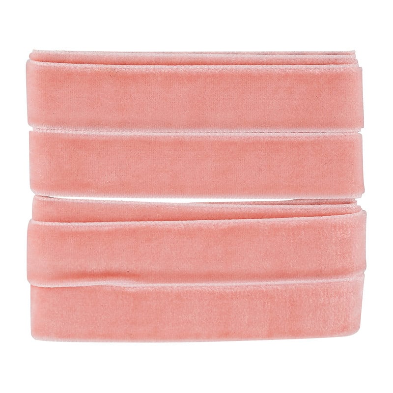 Inpaklint suede - roze - 2 meter