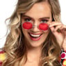 Bril met gekleurd glas - diverse kleuren 