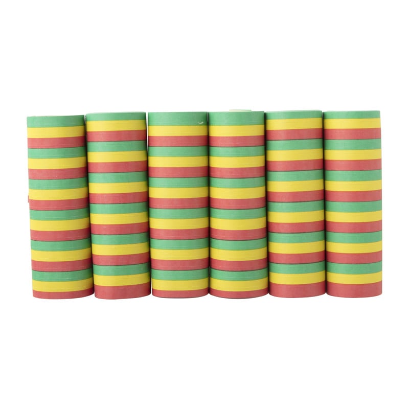 Serpentine gekleurd - 6 stuks