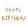 Taartkaarsjes happy birthday - goud