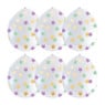 Confettiballon gekleurde sterren - 6 stuks