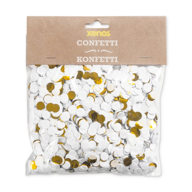 Confetti - wit / goud 