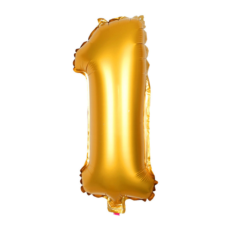 Folie ballon XXL - cijfer 1 - 90 cm