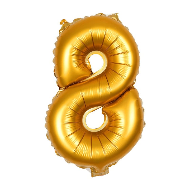 Folieballon - cijfer 8