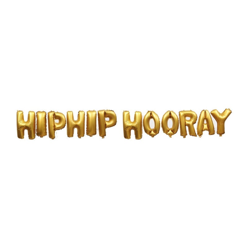 Folie ballon -  Hiphip hooray