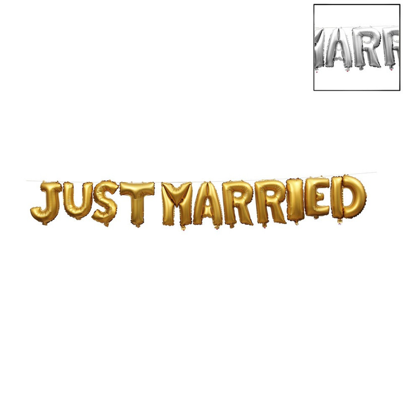 Folie ballon - Just Married (oud)