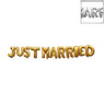 Folie ballon - Just Married (oud)