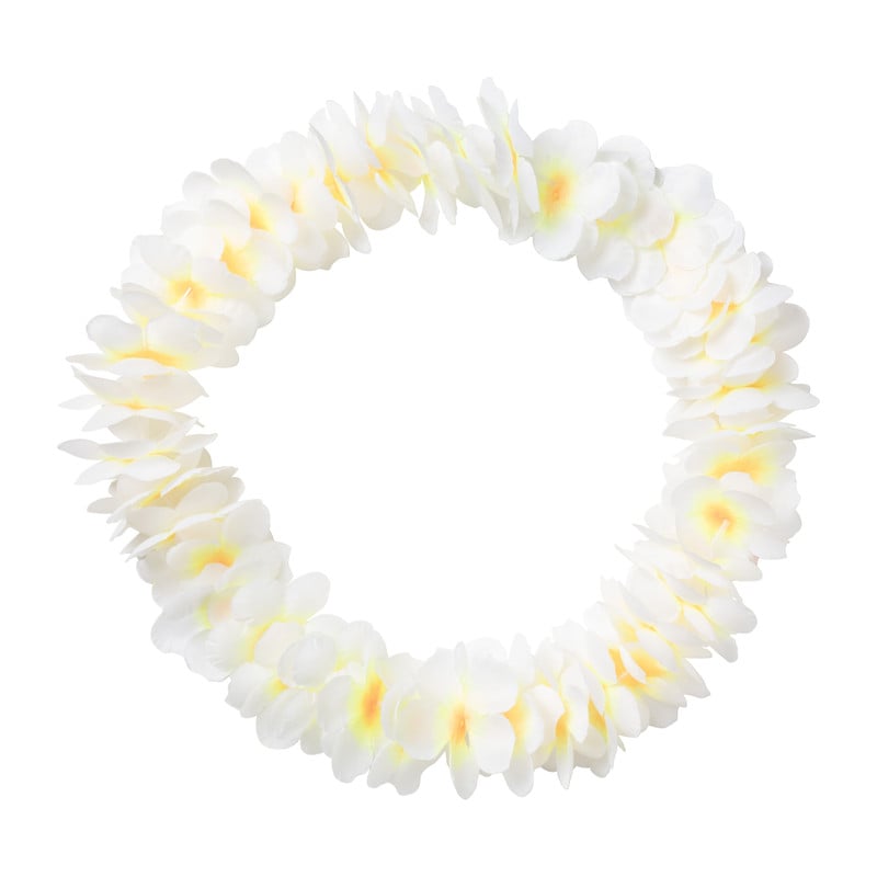Bloemenkrans - wit - 110 cm