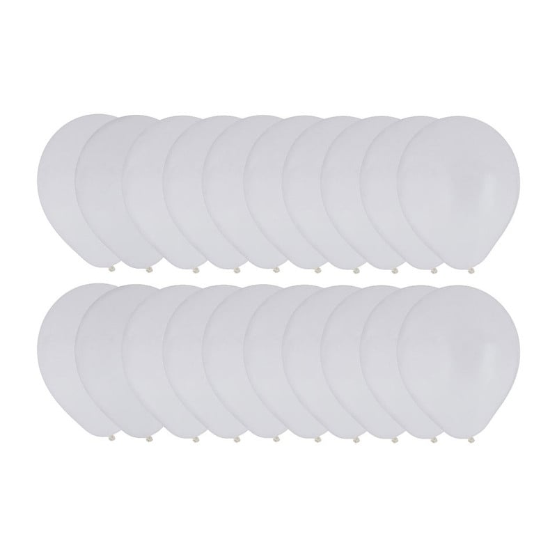 Ballonnen wit - 20 stuks