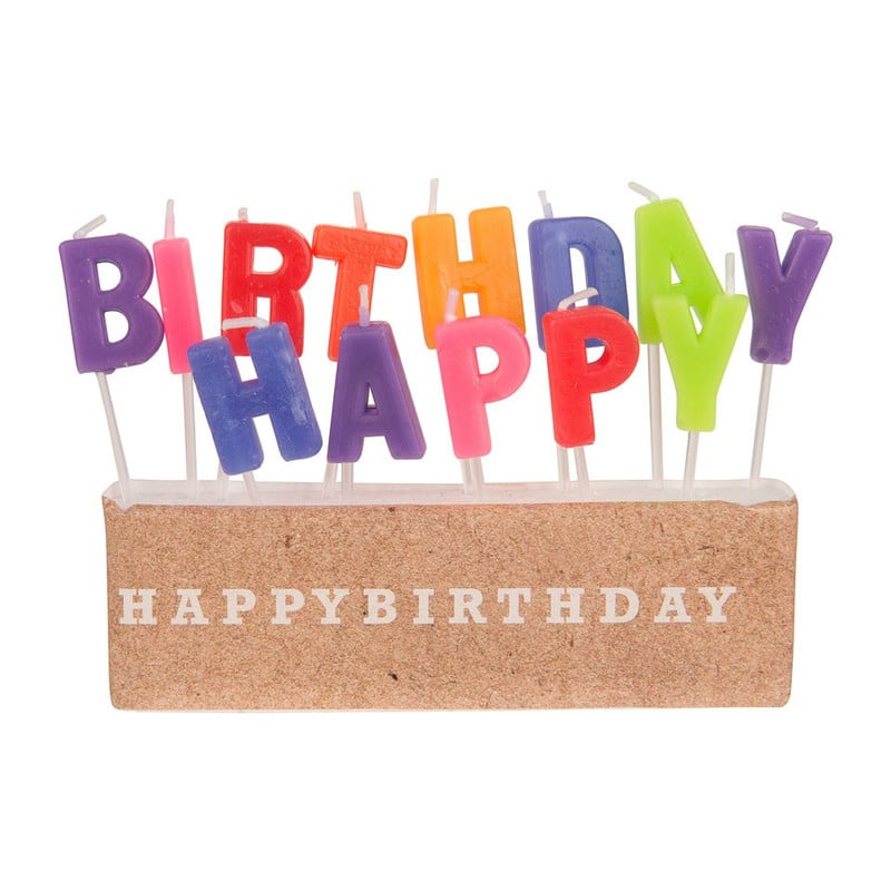 Taartkaarsjes Happy Birthday 