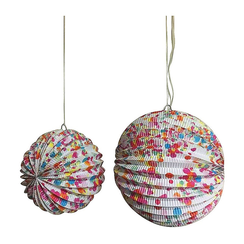 Lampion confetti - set van 2 