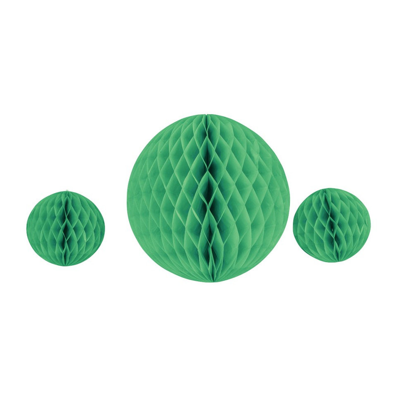 Honeycomb - donkergroen - set van 3