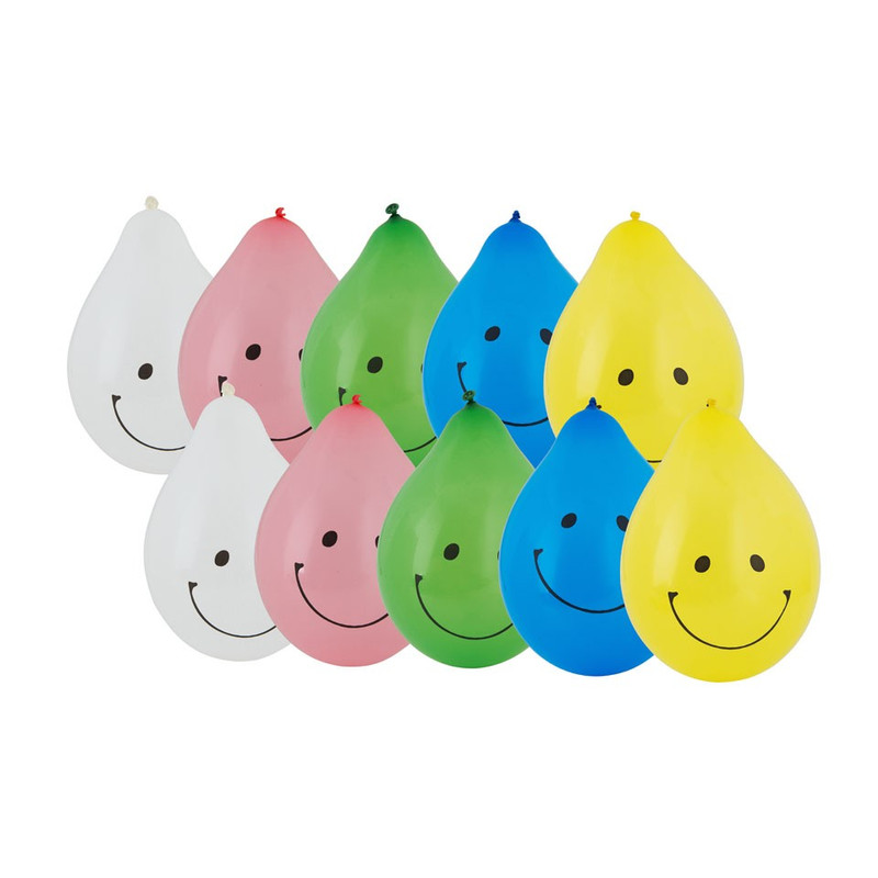 Ballon smile - 10 stuks 