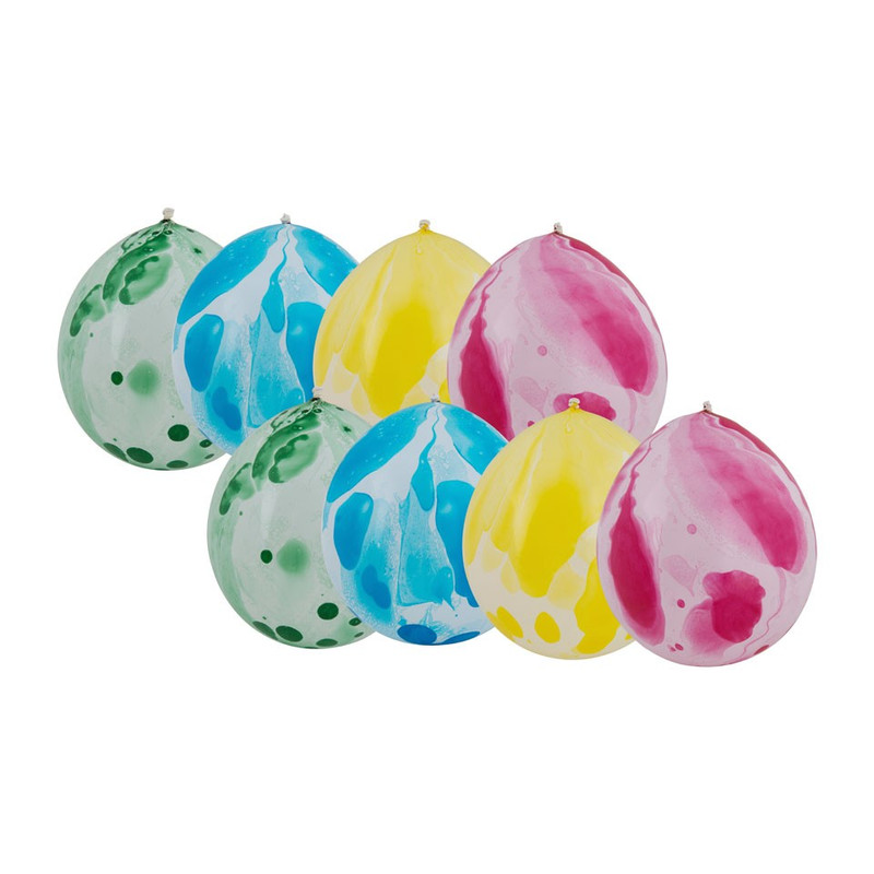 Ballon marmer - 8 stuks