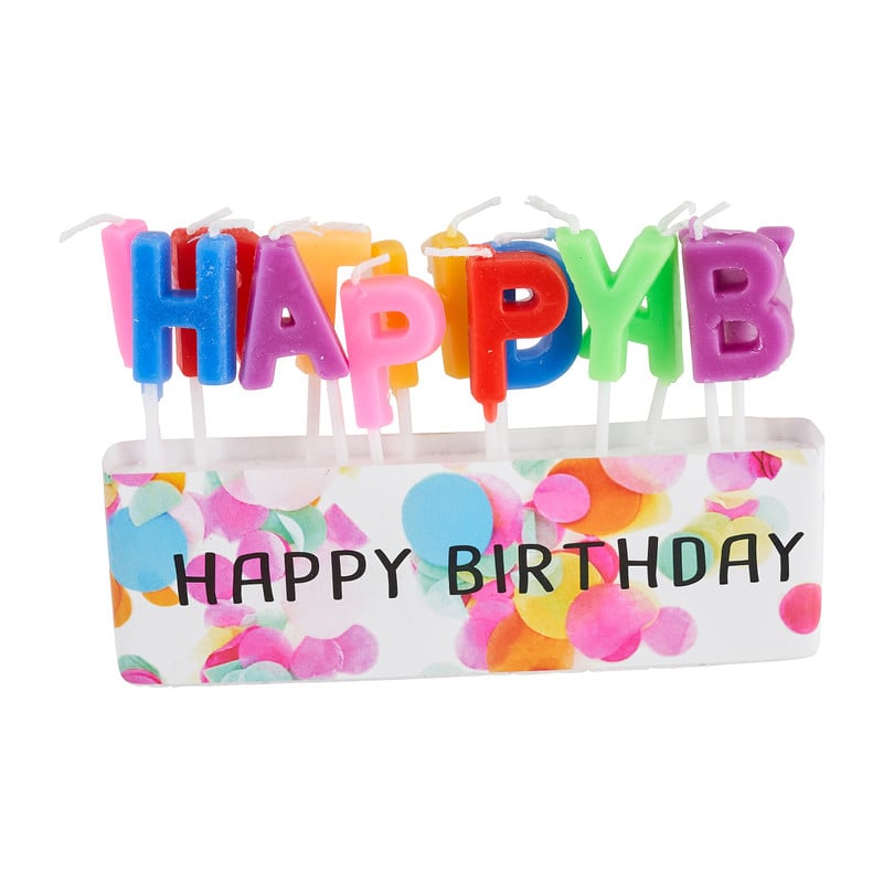 Kaarsjes happy birthday