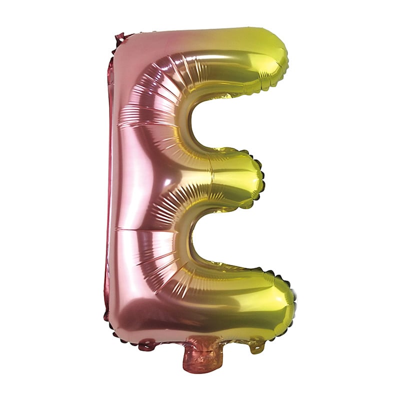 Folie ballon E - regenboog metallic - 30 cm 