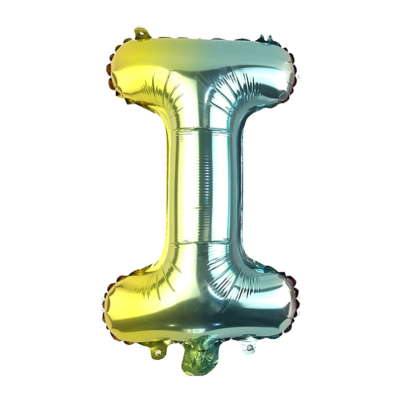 Folie ballon I - regenboog metallic - 30 cm 