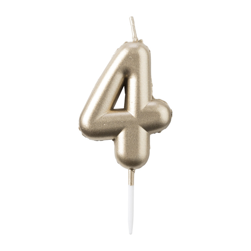 Cijferkaars 4 - goud 