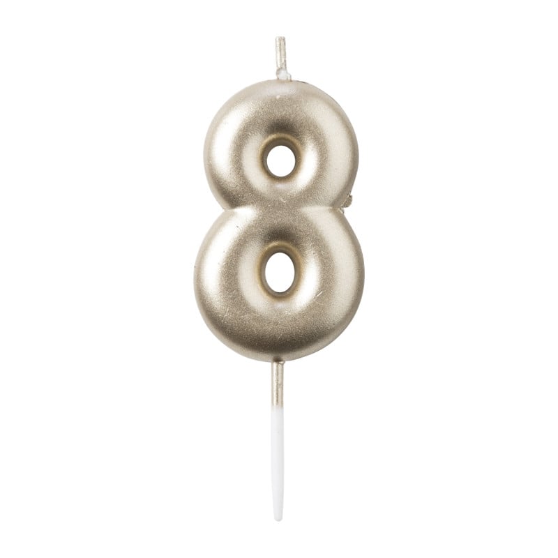 Cijferkaars 8 - goud 