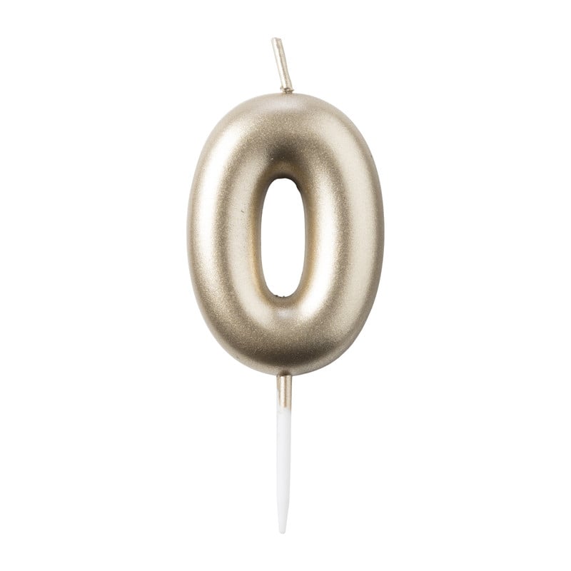 Cijferkaars 0 - goud 