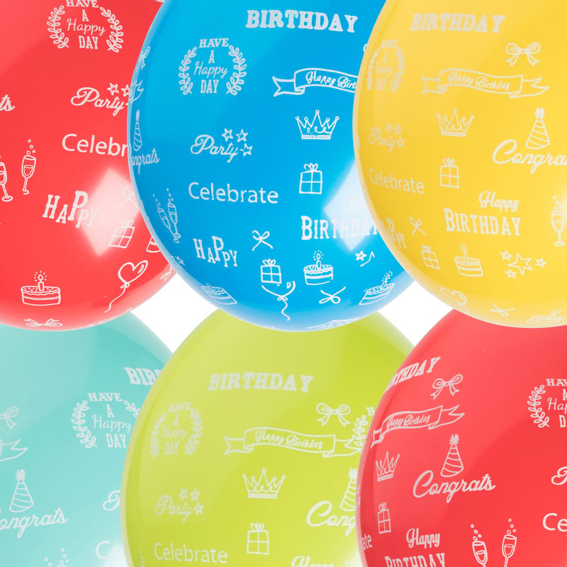 Ballonnen - happy birthday - 8 stuks