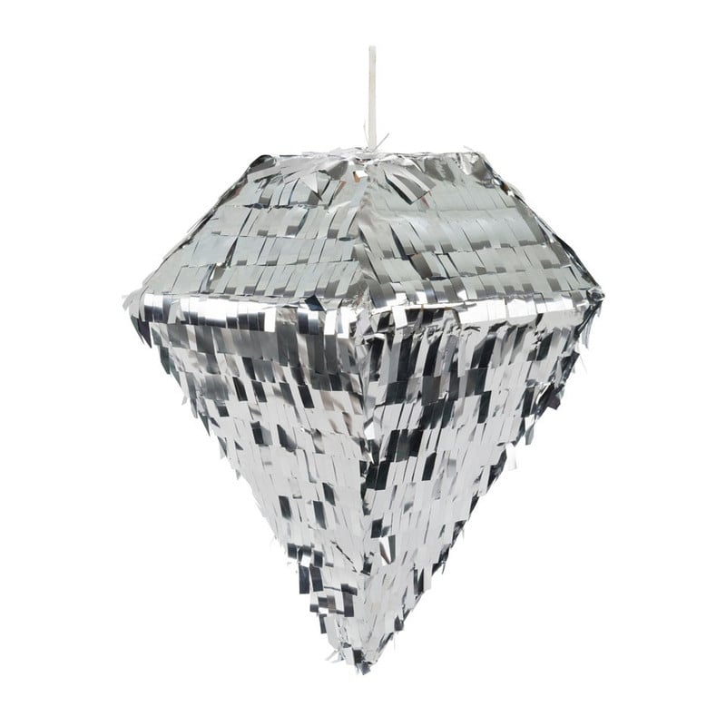 Piñata diamant - zilver