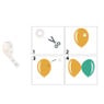 Ballon lijm plakkers - set van 100