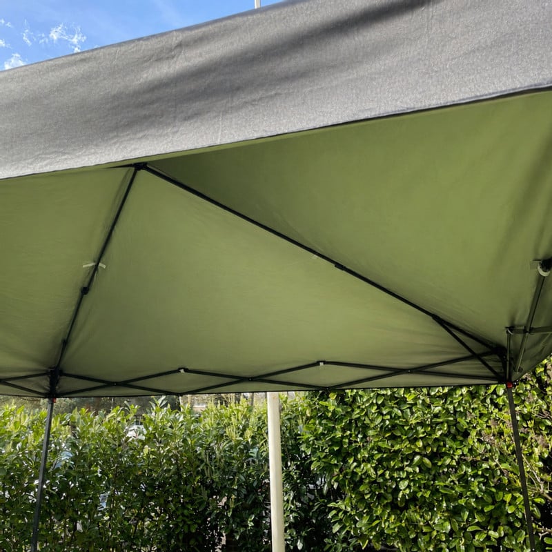 Partytent easy-up - zwart - 3 x 3 meter 