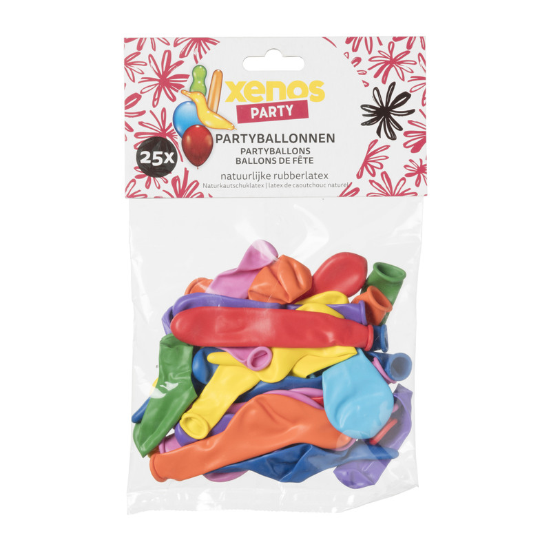 Partyballonnen - multikleur - set van 25