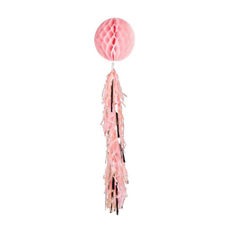Honeycomb met tassel – roze