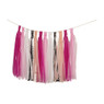 Kwasten guirlande - roze