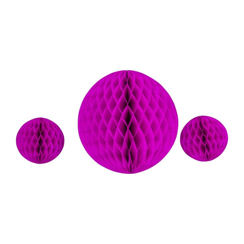 Honeycombs paars - set van 3