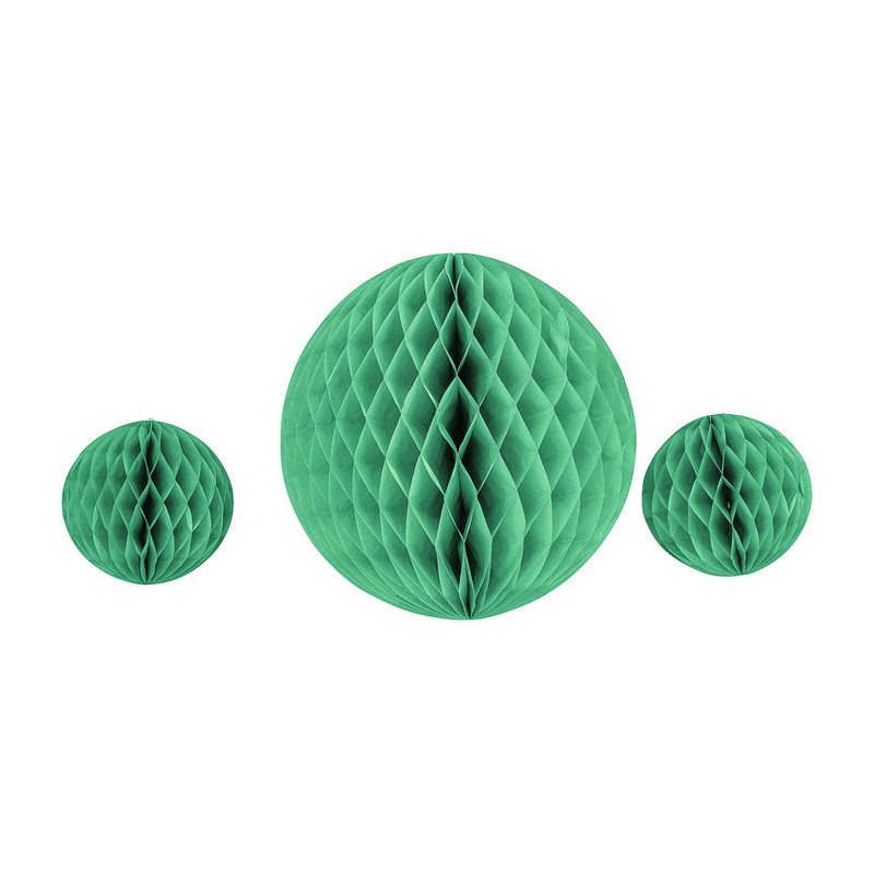 Honeycombs – groen - set van 3