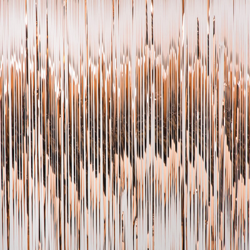 Backdrop - roségoudkleurig - 180x200 cm