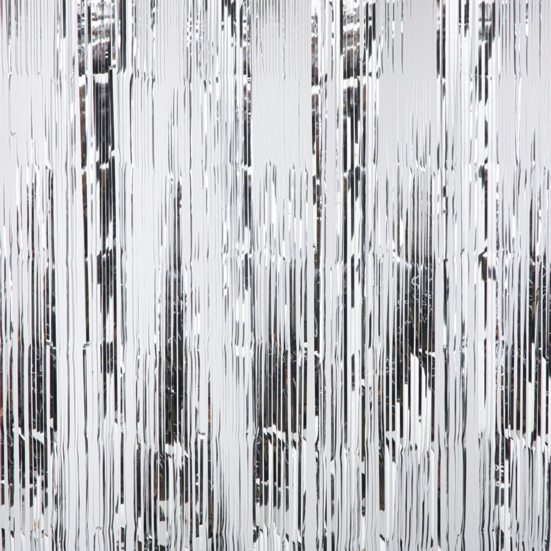 Backdrop - zilverkleurig - 180x200 cm