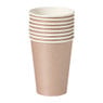 Papieren bekers - roségoudkleurig - set van 8