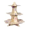 Etagère papier 3-laags - multikleur - 32 cm