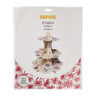 Etagère papier 3-laags - multikleur - 32 cm