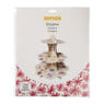 Etagère papier 3-laags - multikleur - 32 cm