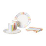 Servetten gestreept pastel - set van 20 