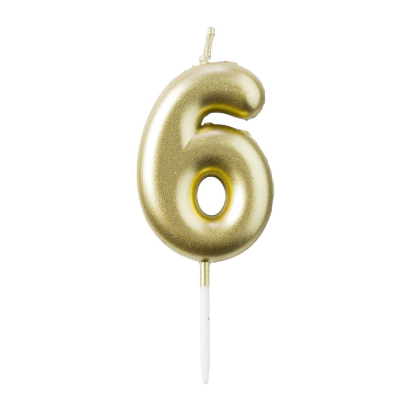 Cijferkaars 6 - goud