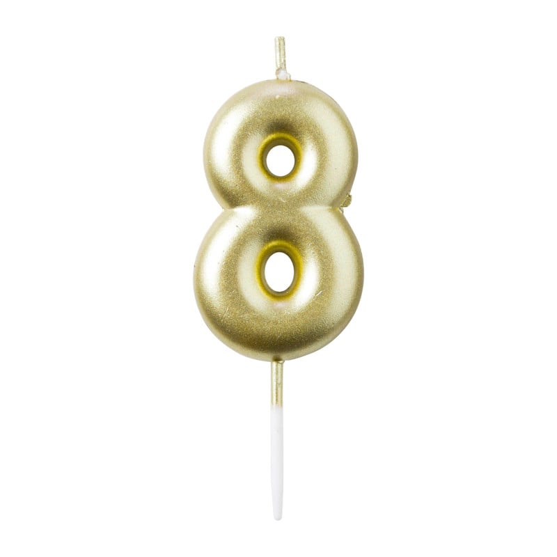 Cijferkaars 8 - goud