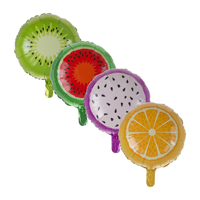 Ballonnen fruit rond - set van 4
