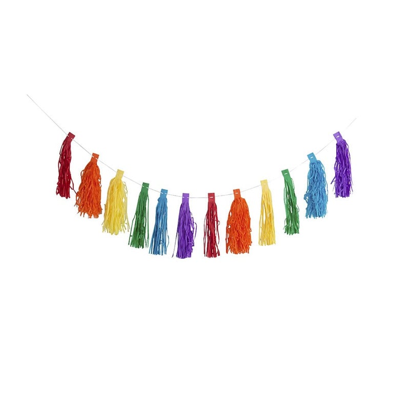 Slinger tassel regenboog - 3 meter