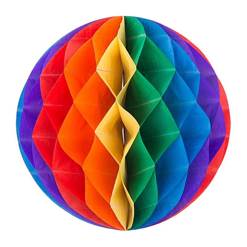 Honeycomb regenboog - 25 cm